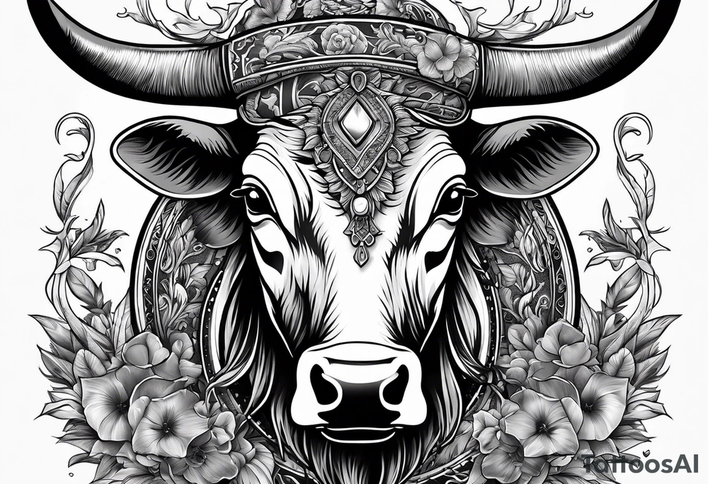 hunting and cows and bull skulls and fishing and love tattoo idea