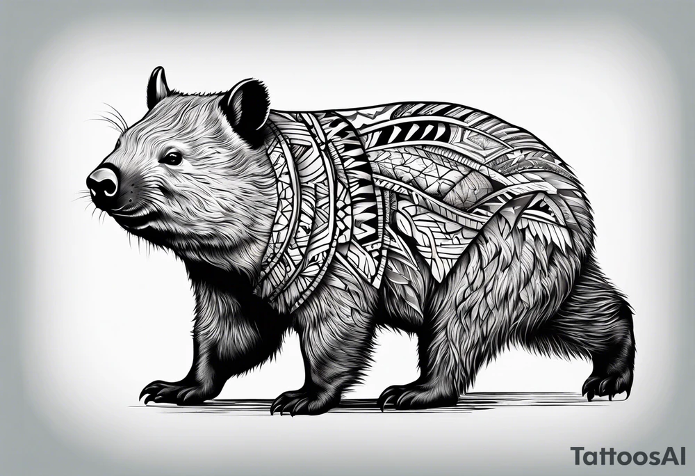 wombat tattoo idea
