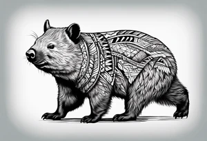 wombat tattoo idea
