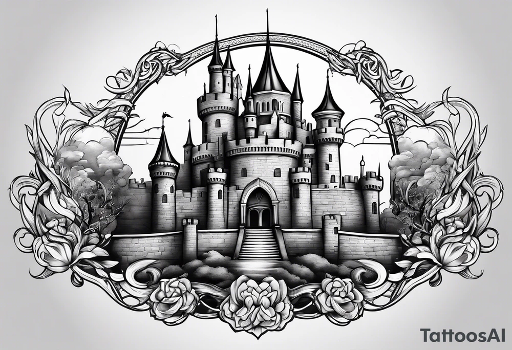 castle tattoo idea