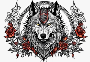 Viking Wolf tattoo idea