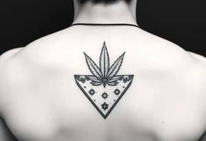 Weed money sign bandana tattoo idea