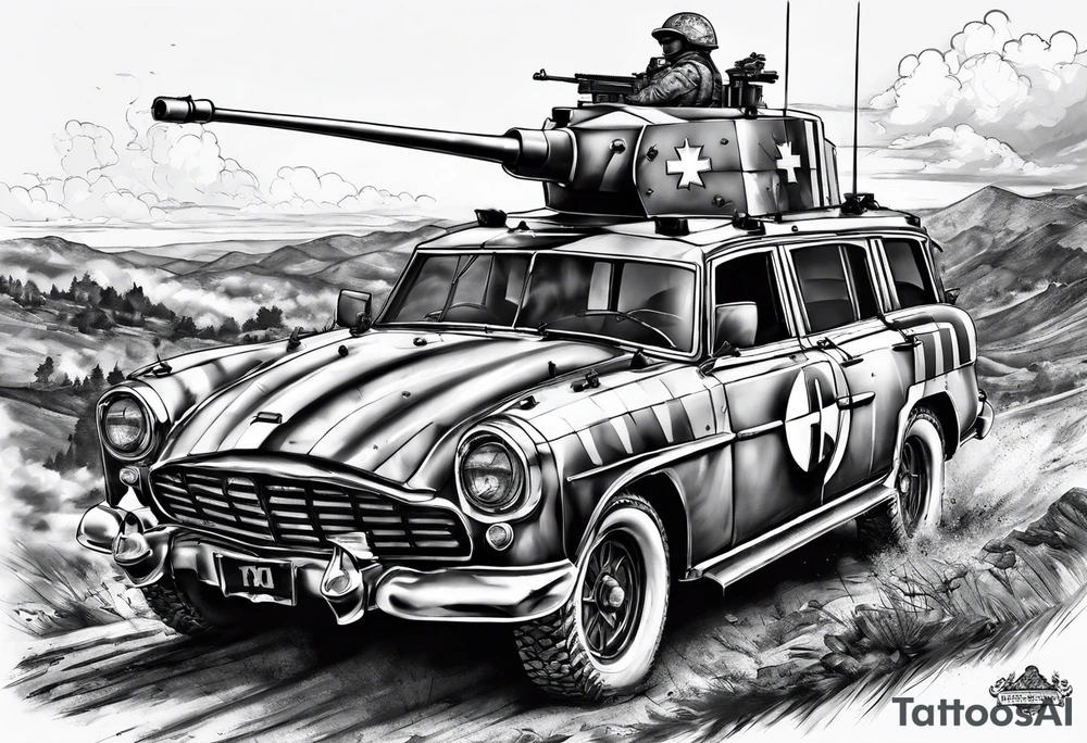 medic war battlefield gear full body tattoo idea