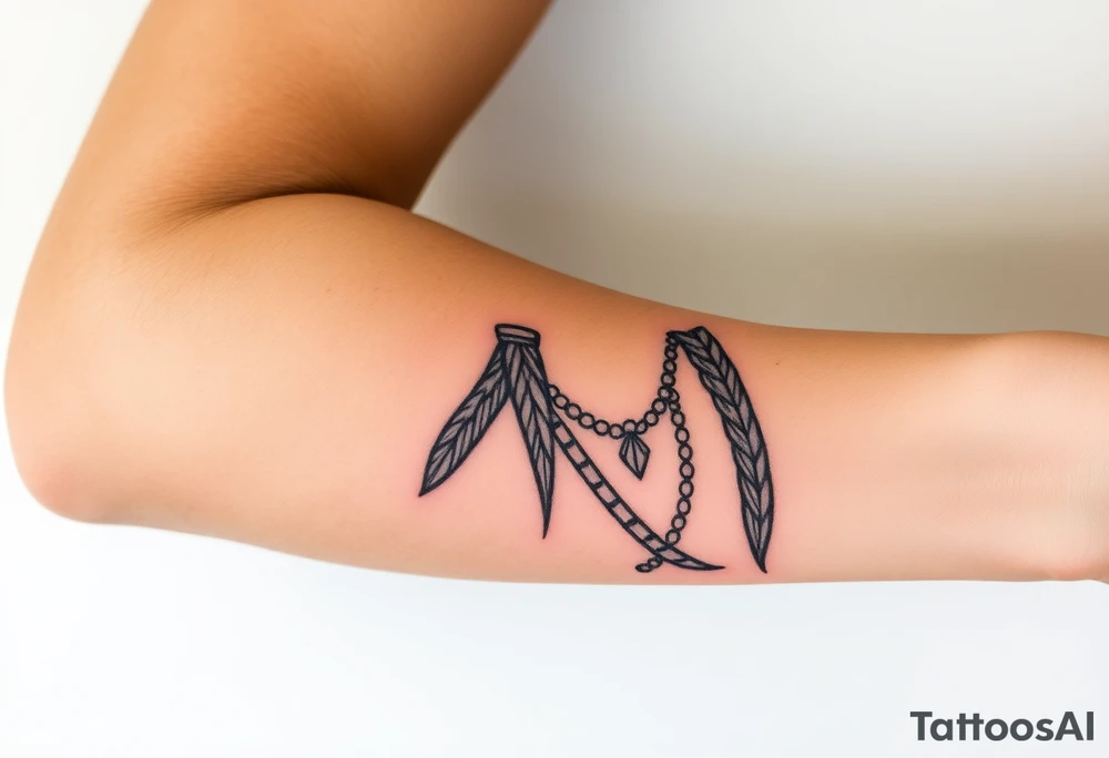 Realistic Pocahontas tattoo idea