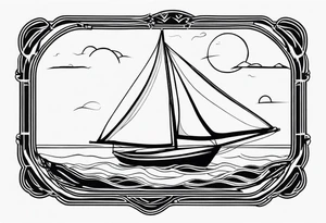 Sailboat Journey tattoo idea