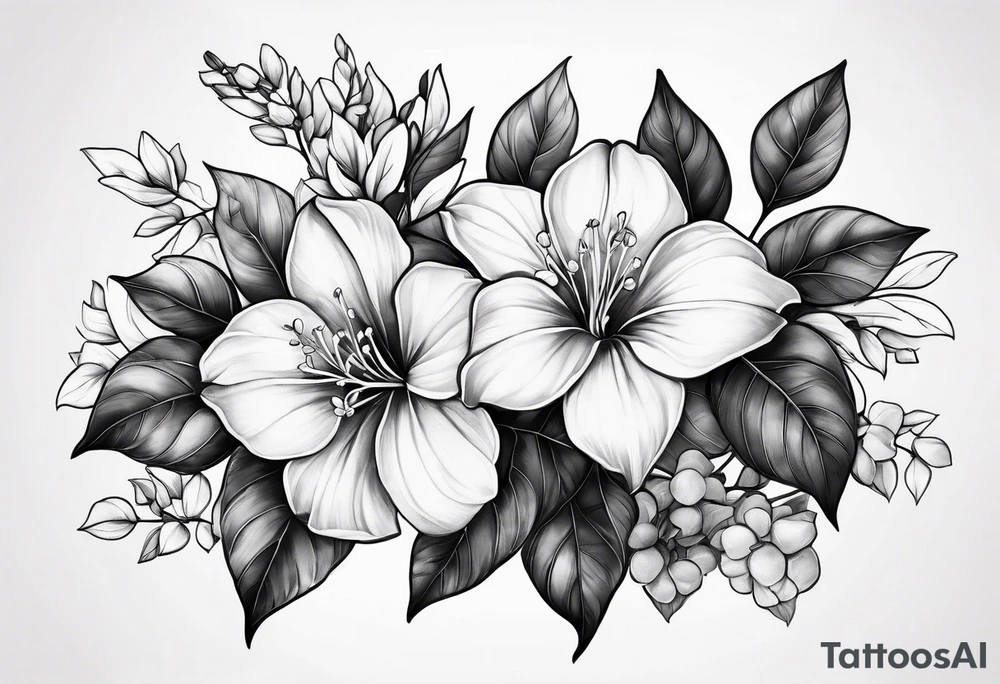 bouganvillea tattoo idea