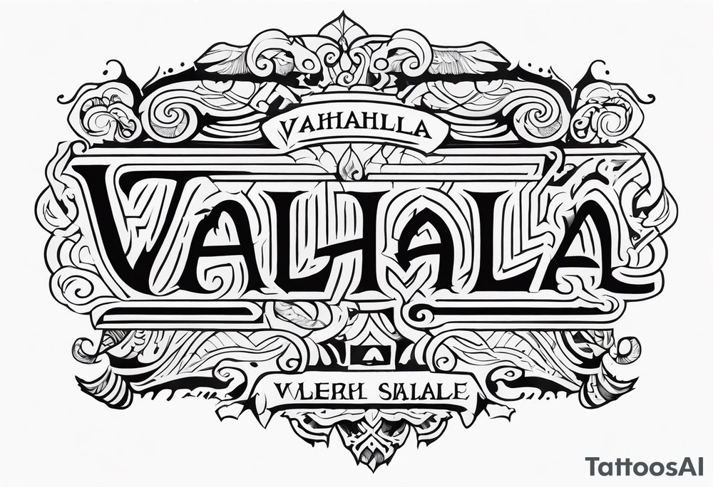 VALHALLA  poem tattoo idea