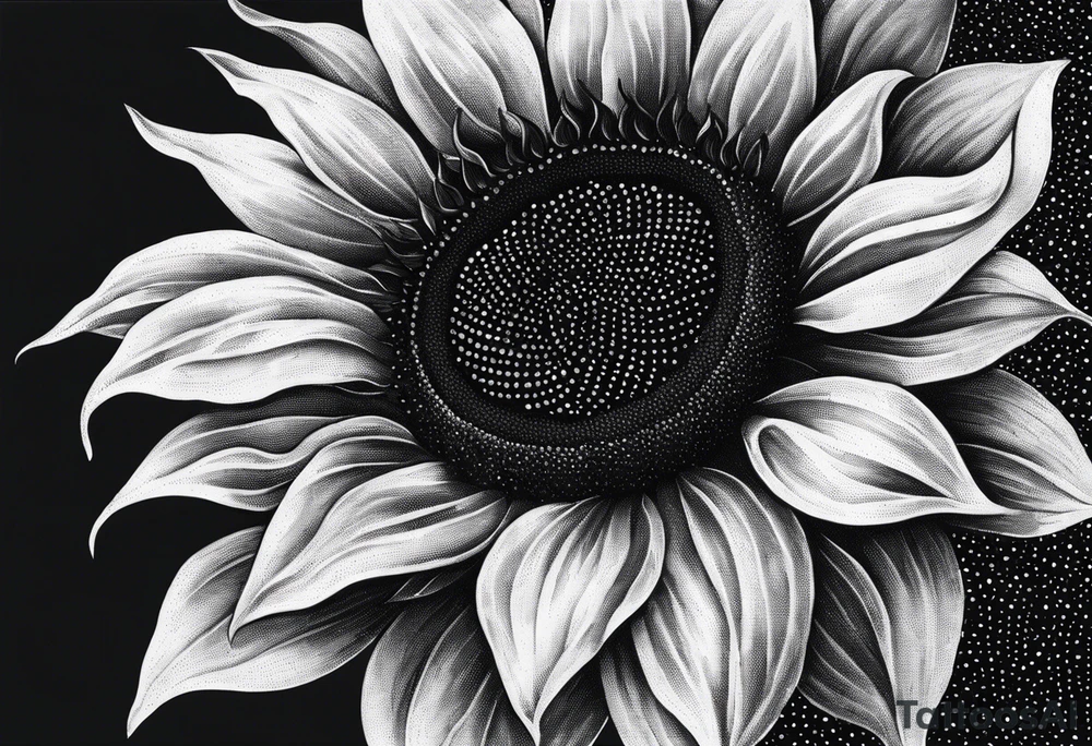 Sunflower for a male tattoo tattoo idea