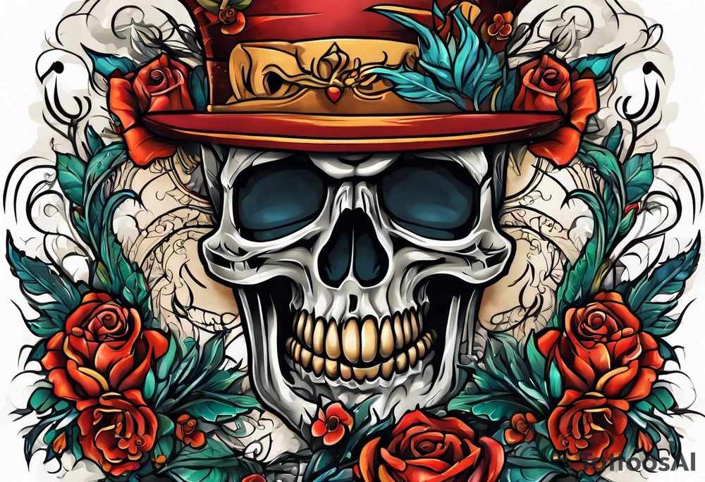 dead inside happy outside tattoo idea