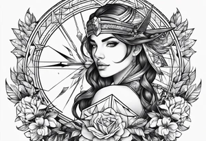 Sagittarius flash tattoo idea