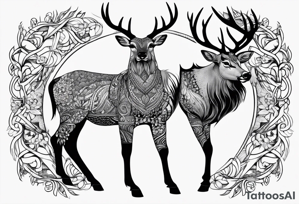Cerf eiktirnir tattoo idea