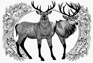 Cerf eiktirnir tattoo idea