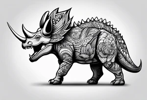 triceratops tattoo idea