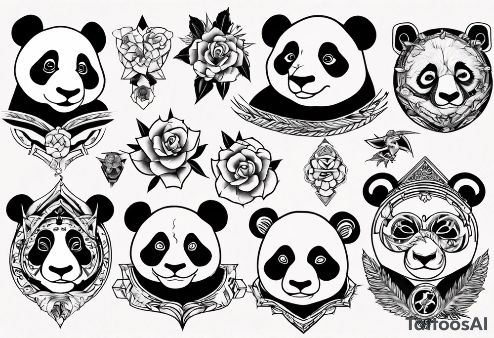 Panda tattoo idea