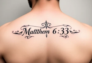 Matthew 6:33 tattoo idea