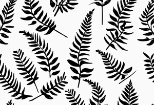 Sword fern tattoo idea