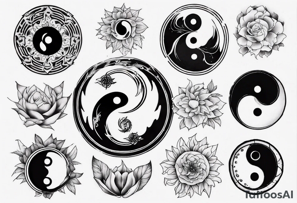 yin yang tattoo idea