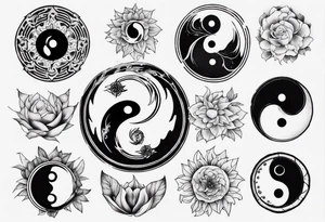yin yang tattoo idea