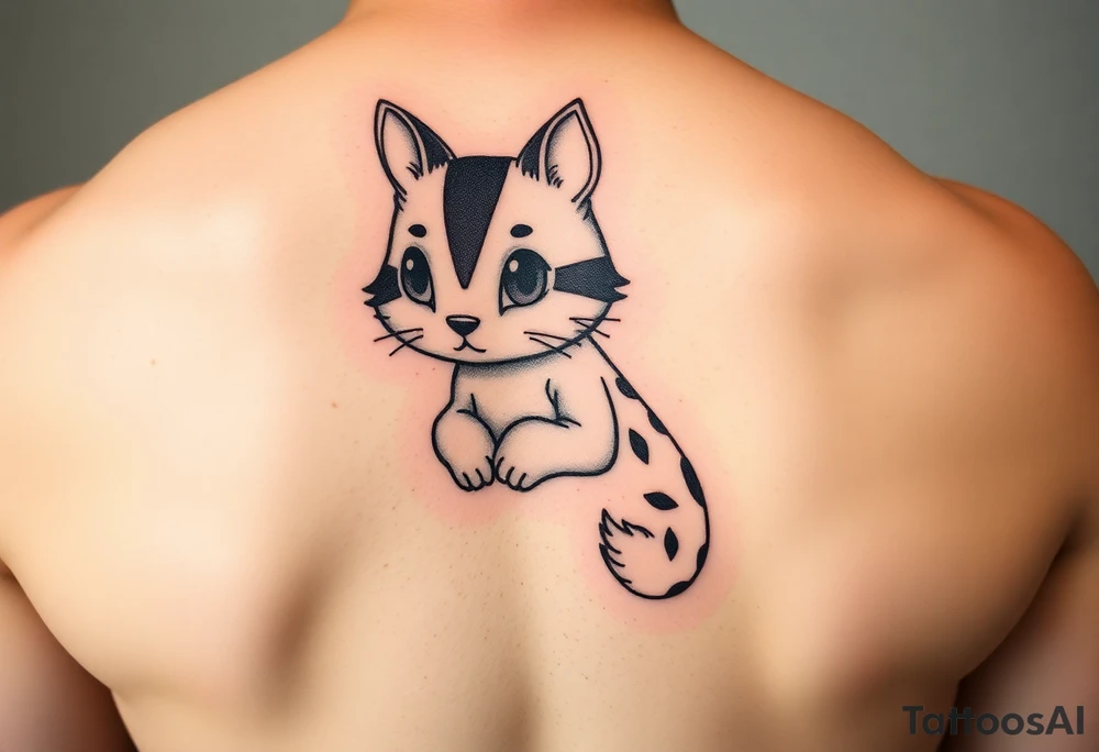Holly Hobbie nostalgic brown skinned tattoo idea
