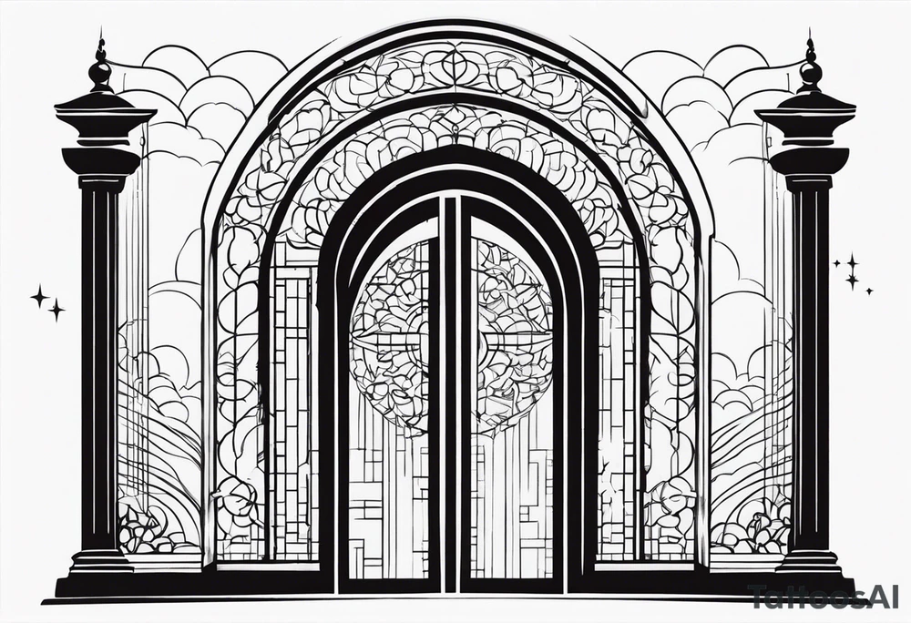 heaven gate vector tattoo idea