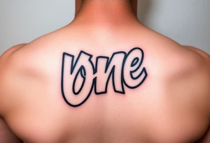Rounded bubble graffiti style lettering as one  (KeezY MadE) tattoo idea