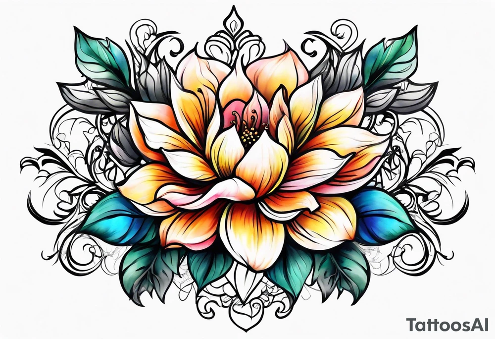 Flower tattoo idea