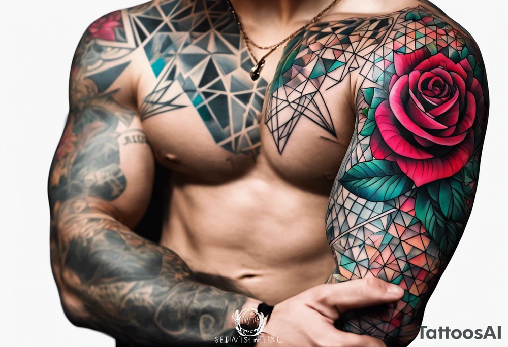 forearm tattoo, geometric, subtle, men,
rose tattoo idea