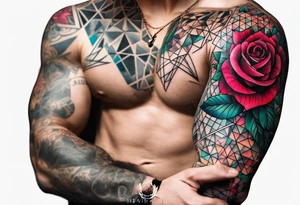 forearm tattoo, geometric, subtle, men,
rose tattoo idea