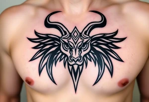 Capricorn head  10x15 cm 
Neutral face tattoo idea