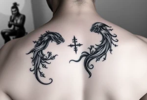 Generate tattoo with one side SiYin, turn around become Chong tattoo idea