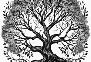 Tree branches tattoo idea