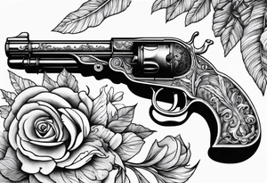 Flintlock pistol tattoo idea