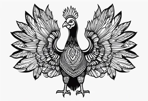 Wild turkey tattoo idea