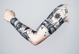 patchwork tattoo design different images tattoo idea