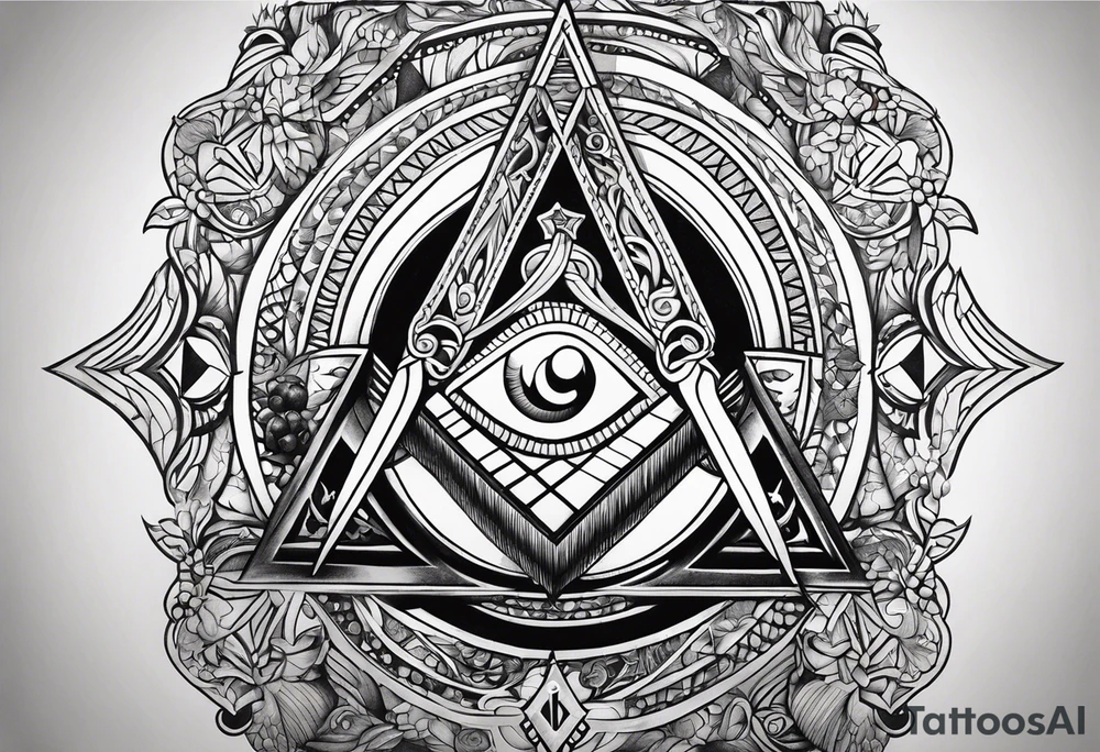 Masonic background tattoo tattoo idea