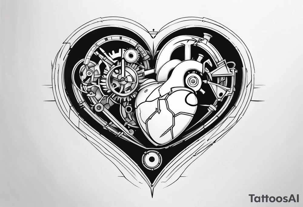 Mechanical Heart tattoo idea