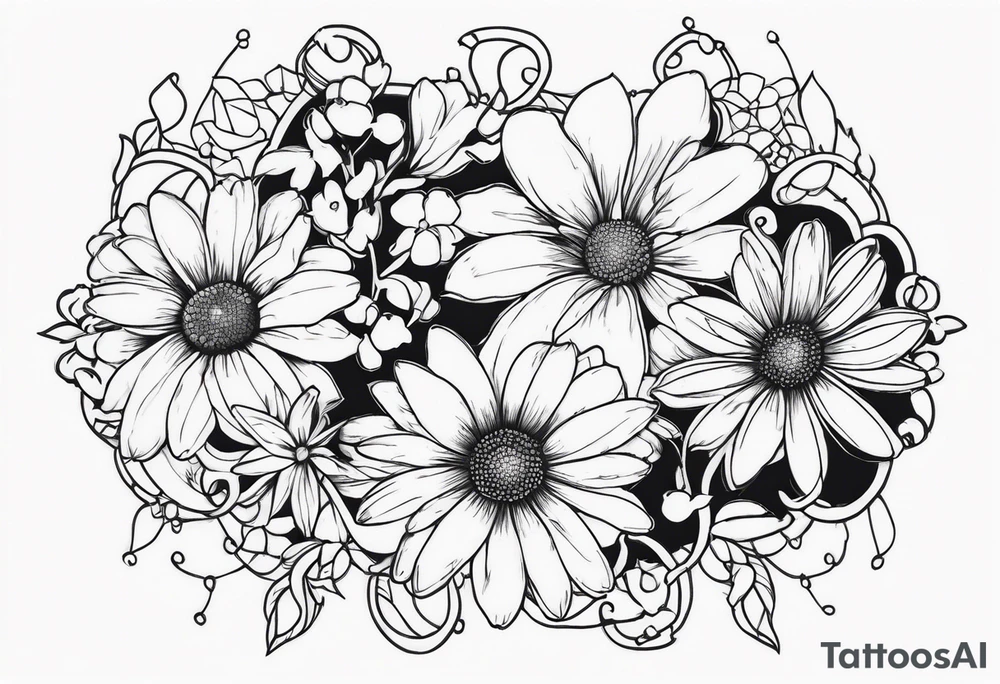 Daisy chain tattoo idea