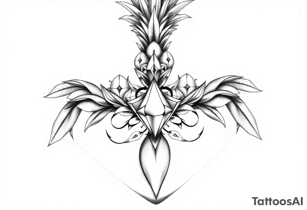 Pineapple Pubic crown diamond vagina and anus tattoo idea Pineapple Pubic crown diamond vagina and anus tattoo idea
