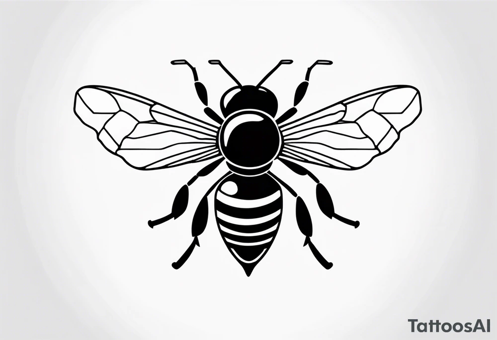 tattoo of mother bee tattoo idea