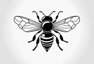 tattoo of mother bee tattoo idea