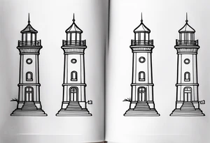 Leuchtturm Stacheldraht tattoo idea