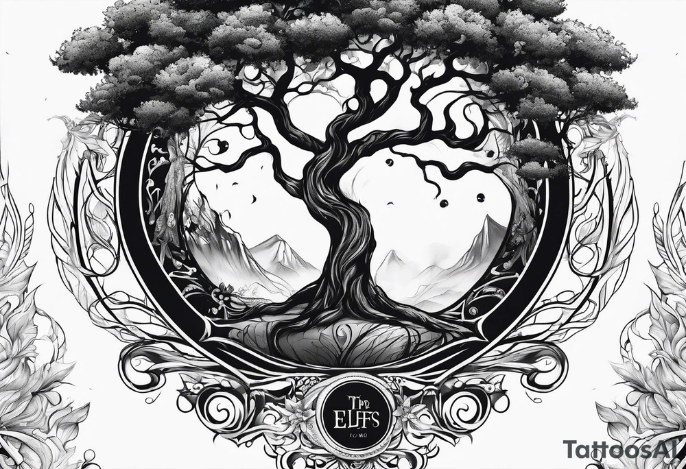 Tree of elfs tattoo idea