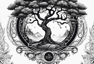 Tree of elfs tattoo idea