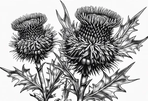 Scottish thistle tattoo idea