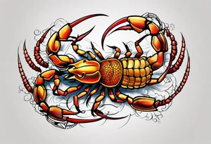 japanese animation scorpion tattoo idea