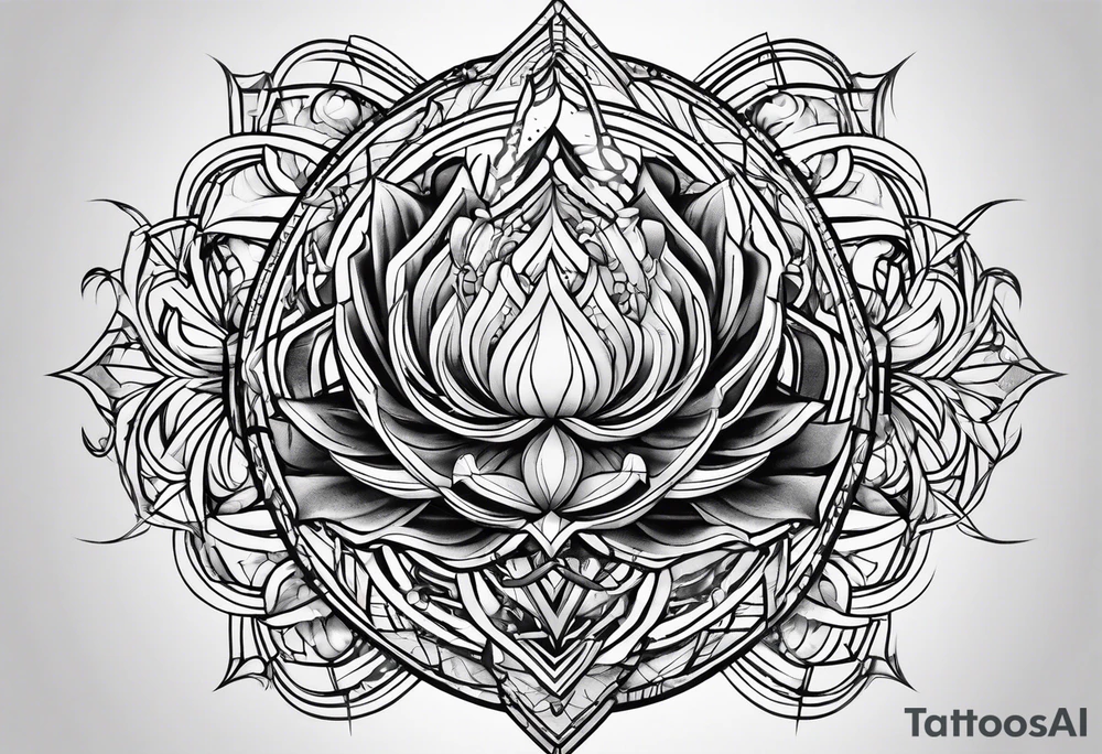 lightning like veins tattoo idea