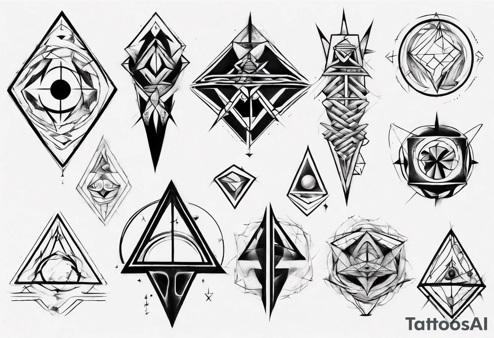 Geometrical tattoo idea