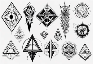 Geometrical tattoo idea