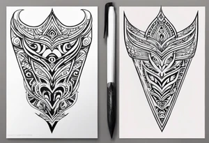 Maori back and neck tattoo design tattoo idea