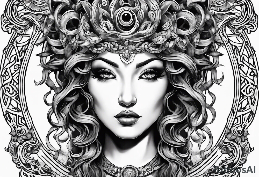 Medusa head tattoo idea